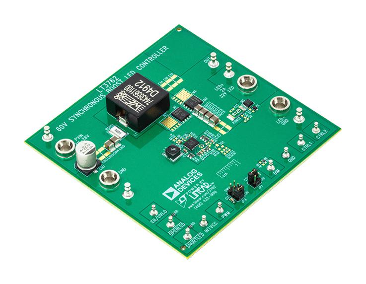 ANALOG DEVICES DC2342A Demo Board, LT3762EUFD, Boost (Step Up), 4V to 28V in, 32V out, 2A, 1 Outputs