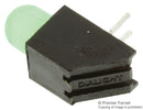 DIALIGHT 550-2207F Circuit Board Indicator, Green, 1 LEDs, Through Hole, T-1 3/4 (5mm), 10 mA, 10 mcd