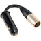 Cool-Lux CC-8010 4-pin XLR Male to Cigarette Male Cable - 4"