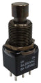 MULTICOMP PRO MP-PB10-BAA2QE-4 Pushbutton Switch, 11.9 mm, DPDT, On-On, Round Plunger, Black
