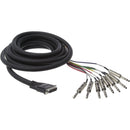 Hosa Technology DTP-804 Male DB-25 to 8x Stereo Male 1/4" Phone Snake Cable- Tascam compatible- 13.2' (4.0 m)