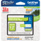 Brother TZeMQG35 Laminated Tape for P-Touch Labelers (White on Lime Green, 0.5" x 16.4')