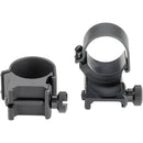 Weaver Detachable High Extension Top Mount Rings (Matte Black, 1")