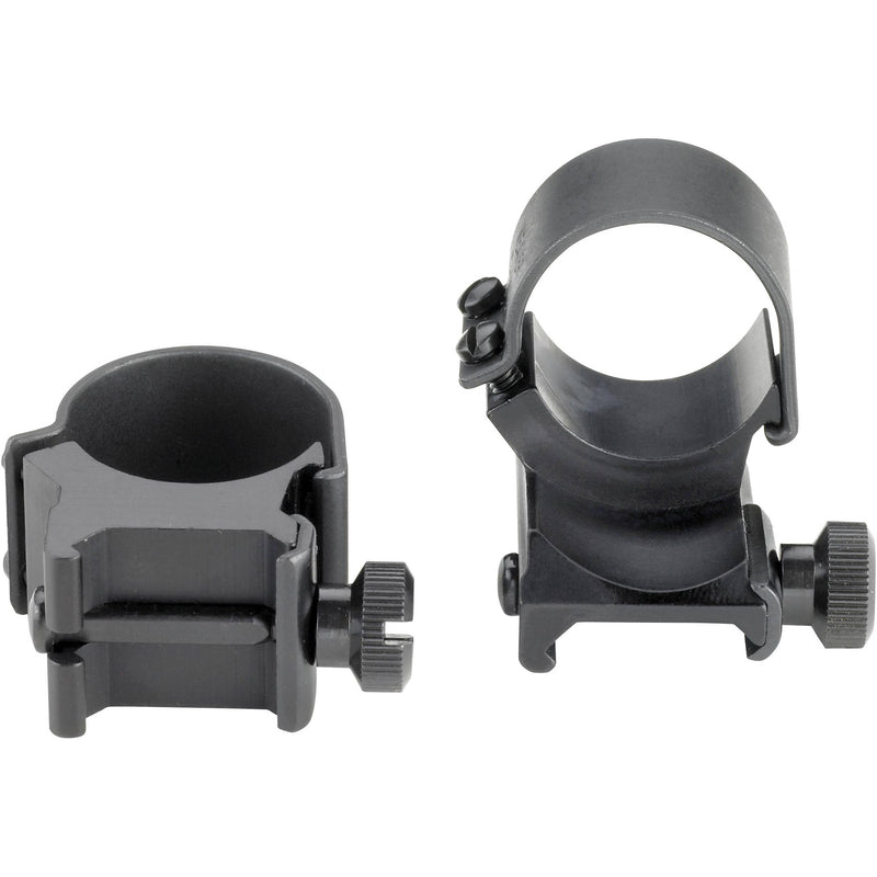 Weaver Detachable High Extension Top Mount Rings (Matte Black, 1")