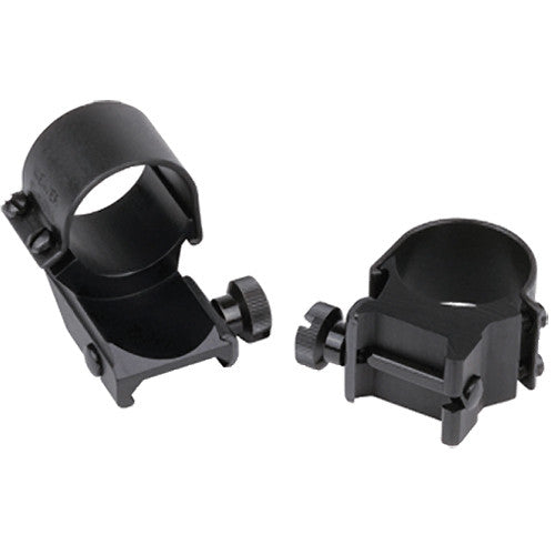Weaver Detachable High Dual Extension Top Mount Rings (Gloss Black, 1")