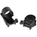 Weaver Detachable Med Extension Top Mount Rings (Gloss Black, 1")