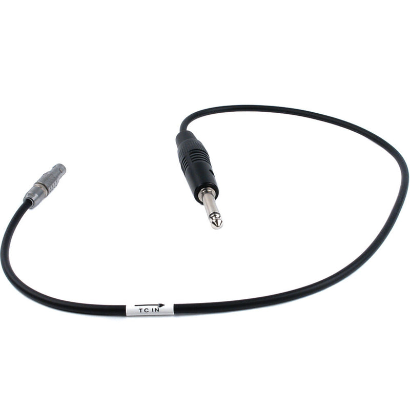 Remote Audio 5-pin Lemo to 1/4" Mono Male Time Code Cable (2')