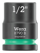 WERA 05005518001 Socket, Hexagonal, Impaktor, 3/8" Drive, 1/2" AF, 30mm L