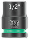 WERA 05005518001 Socket, Hexagonal, Impaktor, 3/8" Drive, 1/2" AF, 30mm L