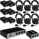 PortaCom COM60FCC 6 Headset Intercom System with Cables