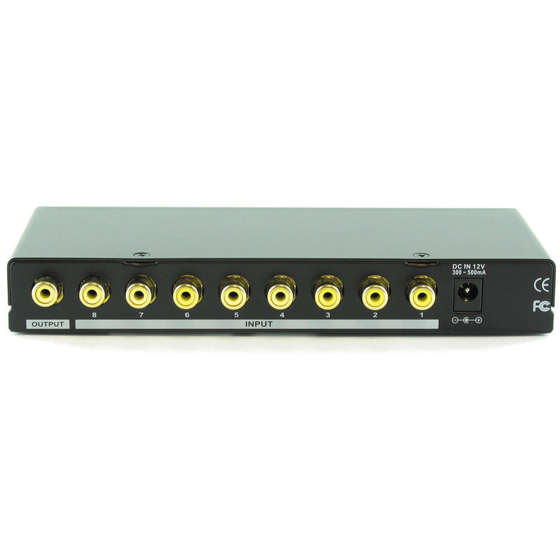 Shinybow SB-5440RCA 8 x 1 Composite Video Selector Switcher with IR Remote