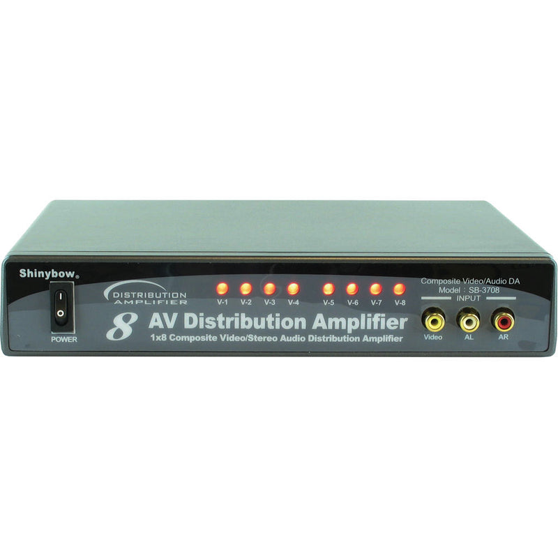 Shinybow SB-3708 1 x 8 Composite Video Audio Distribution Amplifier