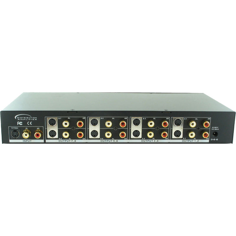 Shinybow SB-3709MRM 1 x 8 S-Video & Audio Distribution Amplifier