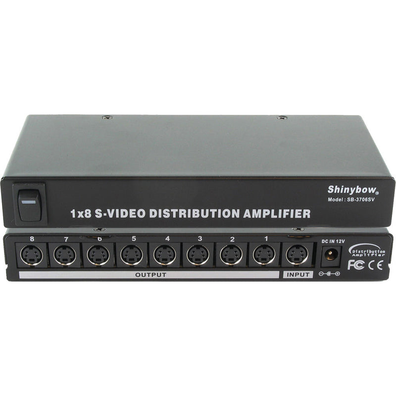 Shinybow SB-3706SV 1 x 8 S-Video Distribution Amplifier