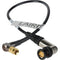 Laird Digital Cinema 12" 3G-SDI Cable with DIN RA 1.0/2.3 to BNC RA for RED ONE (Black)