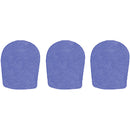 WindTech 900 Series Windscreens for 1-5/8" Diameter Microphones (3 Pack, Royal Blue)