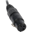 Remote Audio CAXJ12S XLR Male to XLR Female Straight Cable (12")