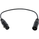 Remote Audio CAXJ12S XLR Male to XLR Female Straight Cable (12")