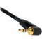 Remote Audio 5-pin Lemo to 3.5mm Right Angle Cable for Zaxcom QRX100 Timecode In and Out - 18"