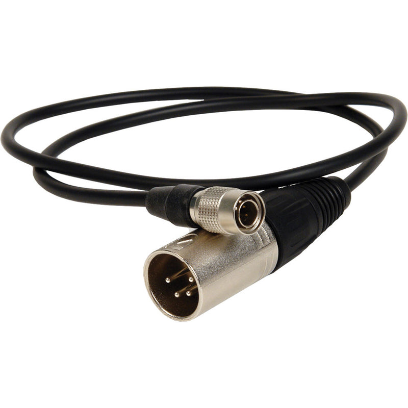 Remote Audio 2' XLR4M to 4-Pin Hirose Male DC Power Cable