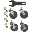 Hannay Reels 3" OD Caster Kit with Wrench and Hex Nuts for AV-2 / AVD-2 Reel