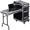 Odyssey FZ1316WDLX Flight Zone ATA DLX Combo Rack Case (Black and Chrome)