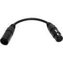 PSC 3-Pin Female XLR to 5-Pin Male XLR Input Cable for Panasonic Cameras (8")
