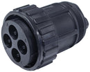 AMPHENOL INDUSTRIAL APC06-24-4P CIR CONN, PLUG, 4POS, SIZE 24, CRIMP