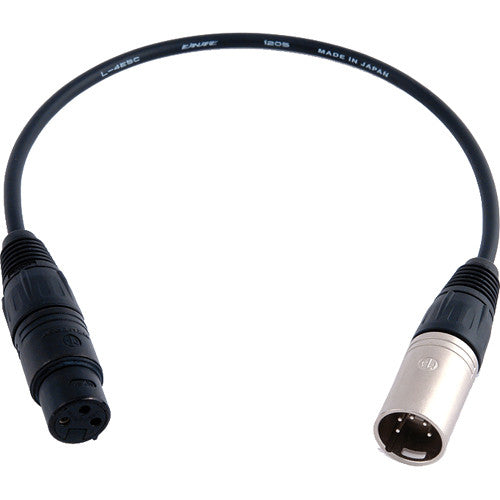 Remote Audio XLR3 Female to XLR5 Male Balanced Adapter Cable (11")