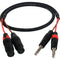 Laird Digital Cinema 1/4" TRS Plug to XLR Female Audio Breakout Cable for Blackmagic CC (3')