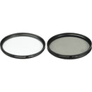 Luminesque 77mm UV and Circular Polarizer Multi Coated Pro Filter Kit