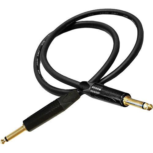 Canare GS-6 Guitar Cable with Neutrik Straight Plug Connectors - 15' (Black)