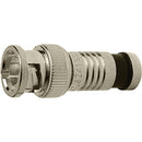 Platinum Tools BNC-Type Nickel SealSmart Coaxial Compression RG6 Connector (25 Pieces Bulk Packaging)