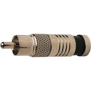 Platinum Tools RCA-Type Nickel SealSmart Coaxial Compression RG6 Connector (25 Pieces Bulk Packaging)