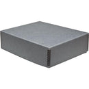 Print File 16.5 x 20.5 x 3" Drop-Front Metal Edge Archival Storage Box (Gray)