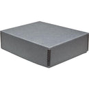 Print File 20.5 x 24.5 x 1.5" Drop-Front Metal Edge Archival Storage Box (Gray)
