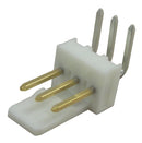 MOLEX 22-12-2034 Pin Header, Wire-to-Board, 2.54 mm, 1 Rows, 3 Contacts, Through Hole Right Angle