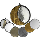 Impact 32" 5-in-1 Collapsible Reflector Disc with Light Stand and Holder Kit