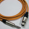 Canare Star Quad 3-Pin XLR Female to 1/4" TRS Male Cable (Orange, 3')