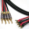 Canare 11 AWG 4S11 Bi-Wire Speaker Cable with Four Spade to Four Banana (20')