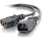 C2G 18 AWG Computer Power Extension Cord IEC C13 to IEC C14 (2')