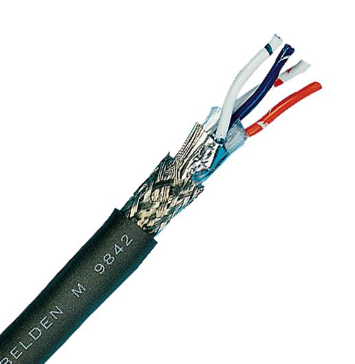 Belden 9842 060100 9842 060100 Multipair Cable Computer Screened 2 Pair 24 AWG 100 ft 30.5 m New