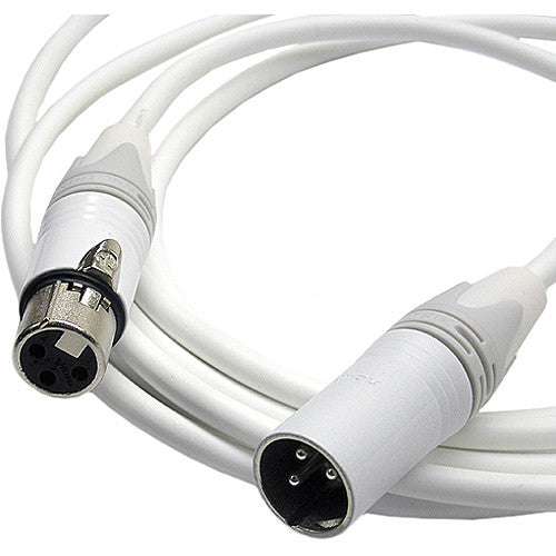 Canare Starquad XLRF-XLRM Cable (White, 2')