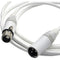 Canare Starquad XLRF-XLRM Cable (White, 10')