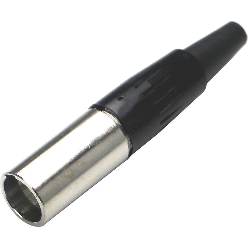 Switchcraft TA Series Tini-QG Mini XLR 3-Pin Male Cable-Mount Connector (Nickel Finish, Silver Contacts)