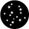 Rosco Steel Gobo #7752 - Stars 4 - Size B
