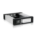 iStarUSA 5.25" to 1 x 3.5" Trayless SATA/SAS Hot-Swap Cage Silver