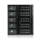 iStarUSA 3x 5.25" to 5x 3.5" Trayless SAS/SATA 6.0 Gb/s Hot-Swap Cage(Black)