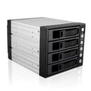 iStarUSA 3x 5.25" to 4x 3.5" SAS/SATA 6.0 Gb/s Hot-Swap Cage (Black)