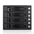 iStarUSA 3x 5.25" to 4x 3.5" SAS/SATA 6.0 Gb/s Hot-Swap Cage (Black)
